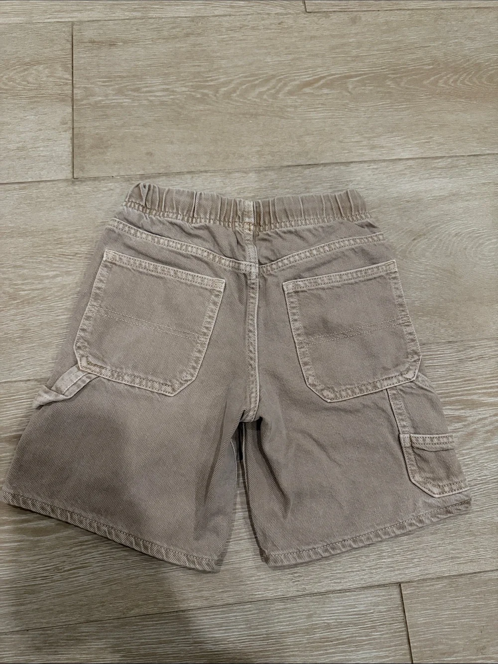 GAP Kid's Casual Drawstring Cargo Shorts in Taupe